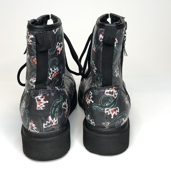 Disney D-Signed Descendants Sz 4 High Top Crown Pleaser 6 Eye Boots Girls - Picture 3 of 12